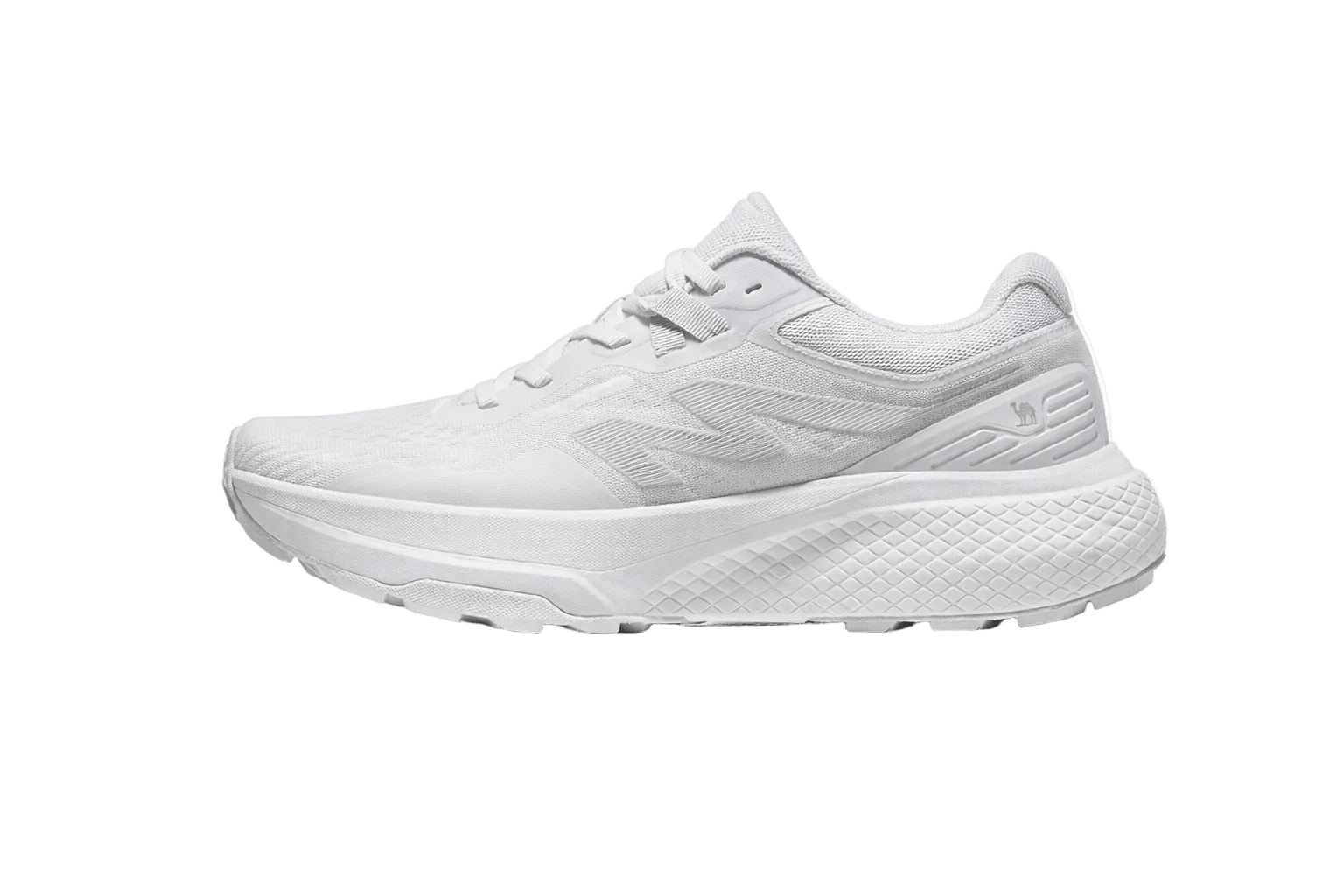 RUNEX CAM ELX breathable running shoes in white, designed for comfort and performance during workouts.