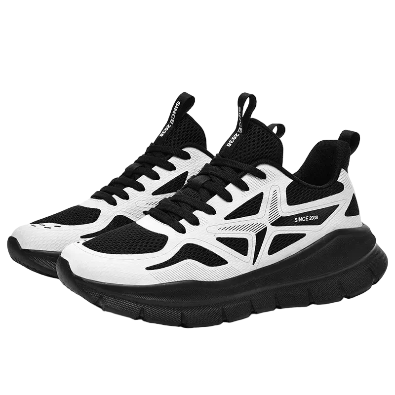 Cross Training Gym Shoes RUNEX XGYM PRO in black and white design, perfect for lifting and HIIT workouts.