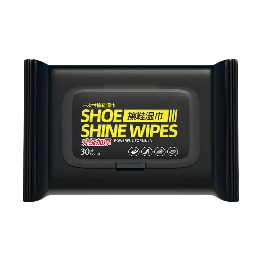 Runexlondon Shoe Cleaning Wipes - Disposable, Portable Instant Dirt Removal for Leather, Synthetic & Fabric Shoes, 12/30/80 PCS